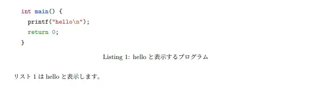 参照用の番号付きのソースコード